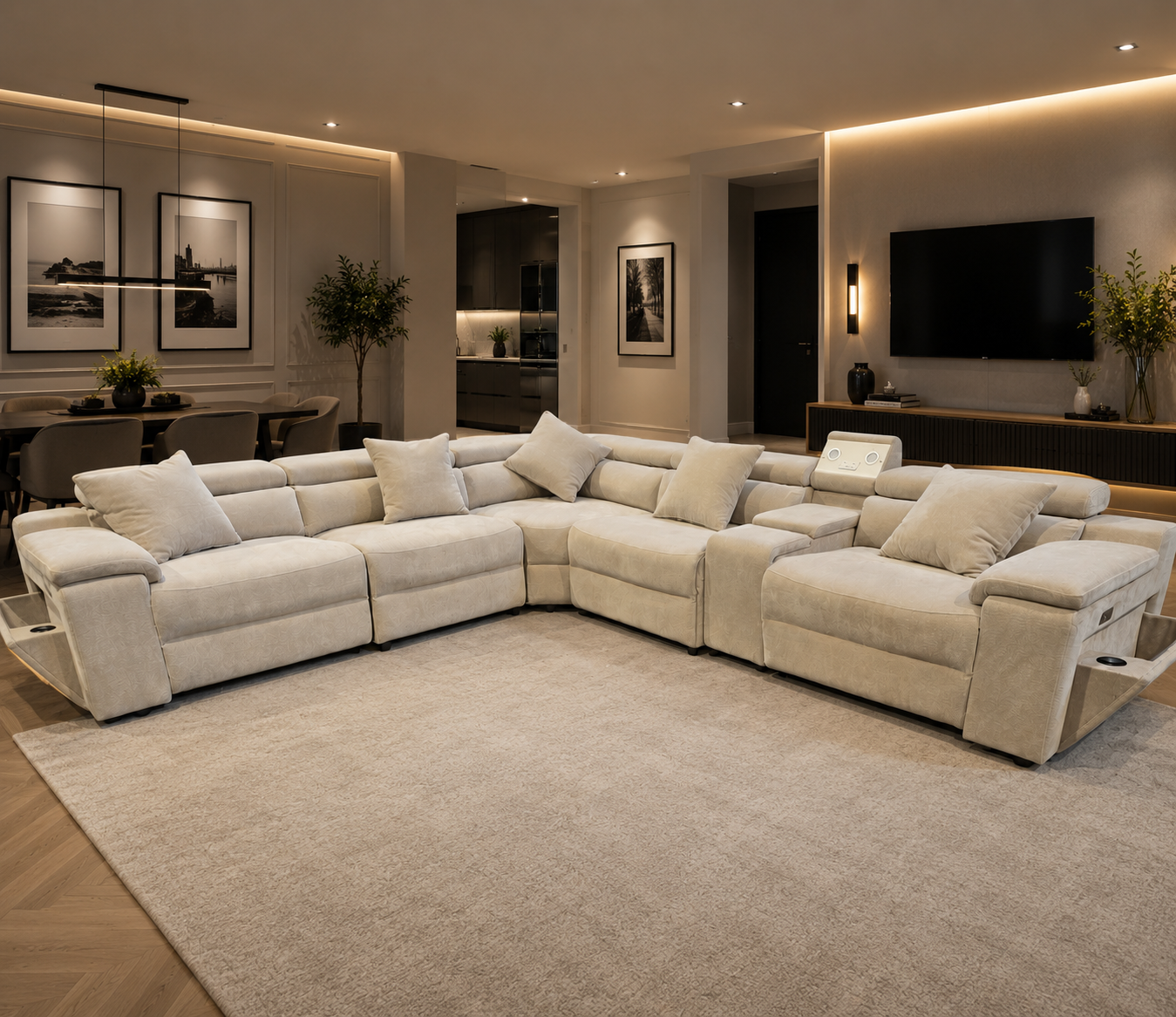 Elysian Modular Electric Recliner Lounge